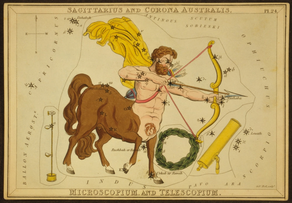 Sagittarius Constellation Zodiac Sign Poster Print