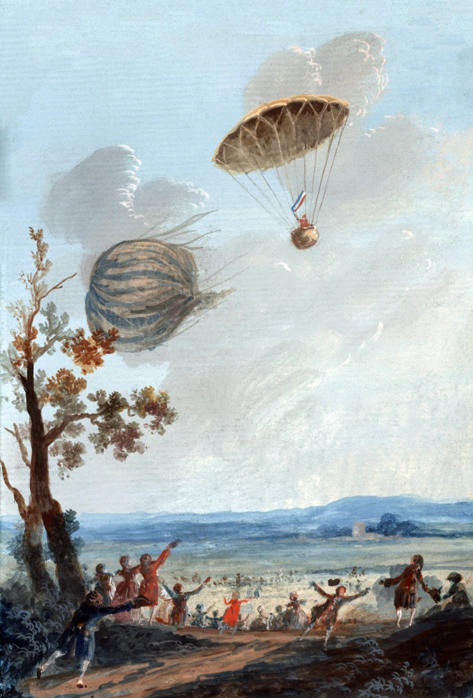 André-Jacques Garnerin Parachute Pioneer 1797 Poster Print