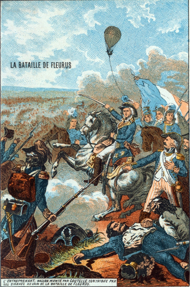 L'Entreprenant at Battle of Fleurus 1794 poster print by Science Source