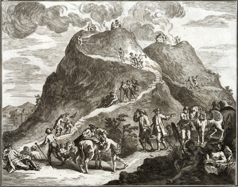Mount Vesuvius, 1750 poster print showcasing the iconic volcano.