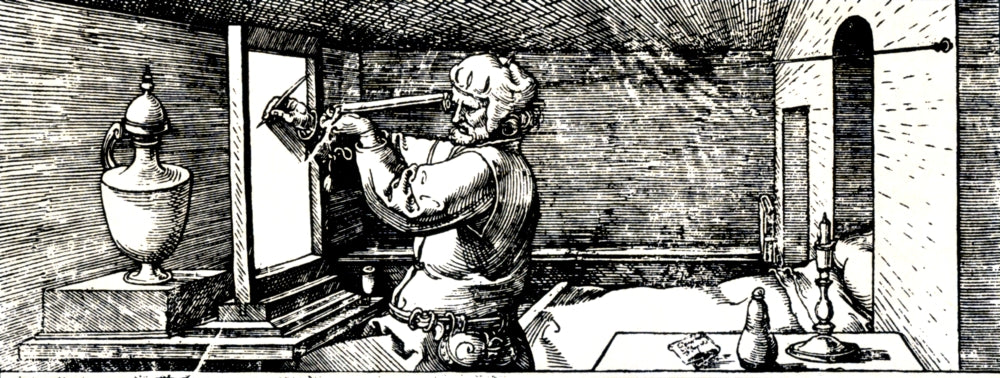 Albrecht Dürer Perspective Projection Art Print - 1532