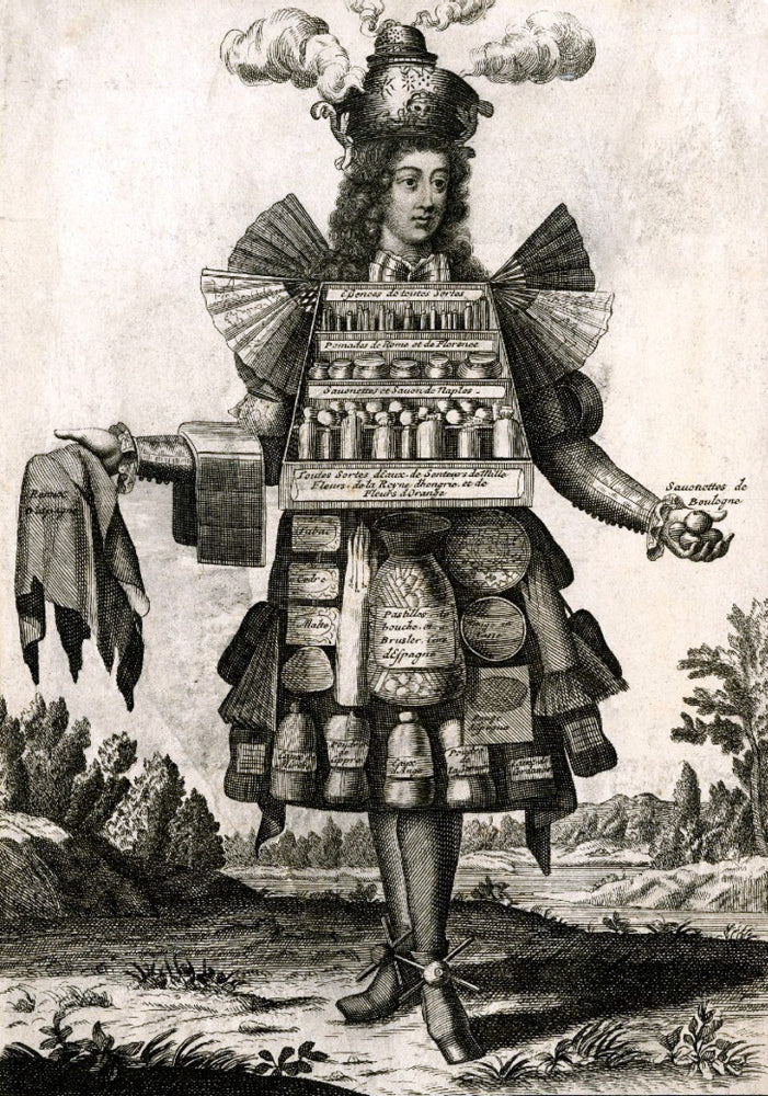 The Perfumist 17th Century Poster Print showcasing historical fragrance art.