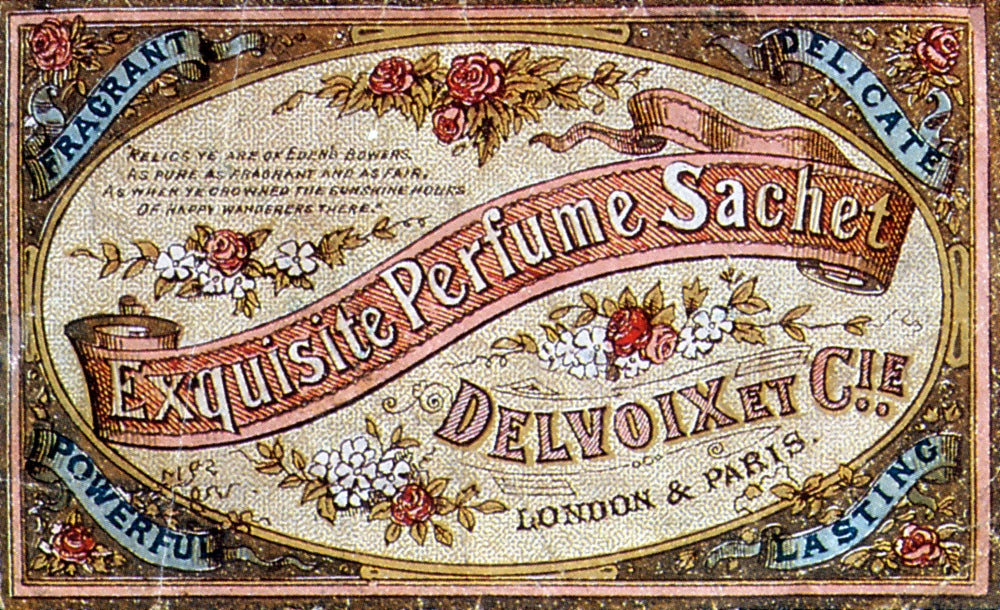 Delvoix Exquisite Perfume Sachet 1880 Poster Print - Vintage Art