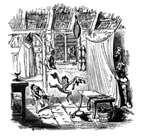 The Elves and the Shoemaker Poster Print featuring legendary creatures.