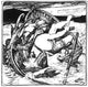 Merman Legendary Creature Poster Print showcasing an enchanting mythical figure.