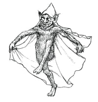 Brownie Legendary Creature Poster Print showcasing a whimsical mythical figure.