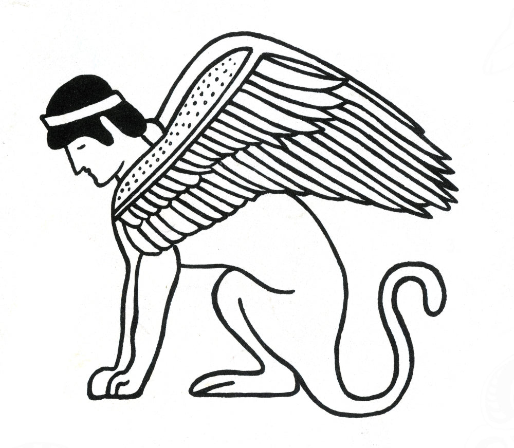 Sphinx Legendary Creature Poster Print showcasing a mythical symbol.