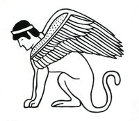 Sphinx Legendary Creature Poster Print showcasing a mythical symbol.