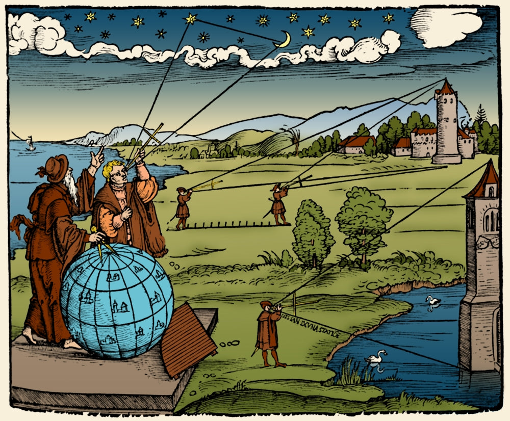 Introductio Geographica 1532 Poster Print showcasing historical cartography.