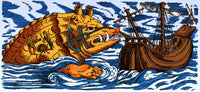 Aspidochelone Legendary Sea Monster Poster Print.