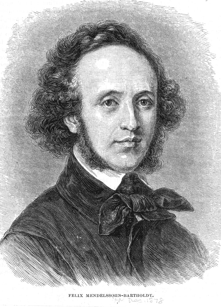 Felix Mendelssohn Poster Print showcasing the classic composer.