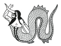 Merman Legendary Creature Poster Print on premium paper