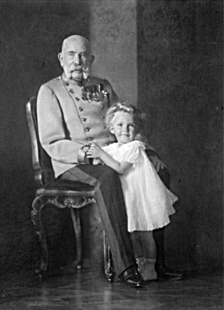Emperor Franz Josef and Franz Joseph Otto Poster Print