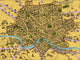 Map of Rome from the 1500s Poster Print, detailed historical artwork
