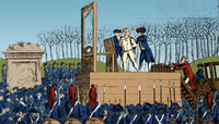 Louis XVI Being Led to Guillotine 1793 Poster Print