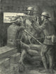 WWI Machine Gun Emplacement at Verdun 1916 Poster Print