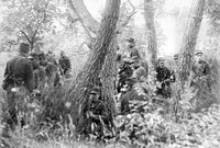 WWI French Infantry Scouting Party Poster Print - Historical Art