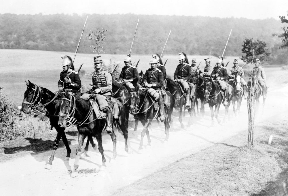 WWI French Dragoon and Chasseur Soldiers Poster Print