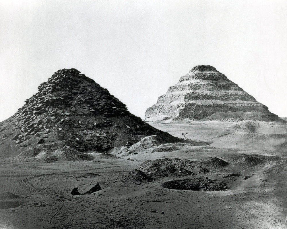 Pyramid of Djoser Poster Print showcasing ancient Egyptian architecture.