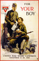 WWI United War Work Campaign 1918 Poster Print showcasing historical art.