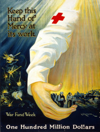 WWI Red Cross Fundraising Poster Print from 1918 by Science Source
