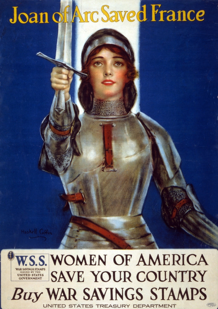 WWI War Savings Stamps Campaign 1918 Poster Print showcasing historical wartime artistry.