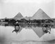 Giza Pyramids During Inundation 1890s Poster Print
