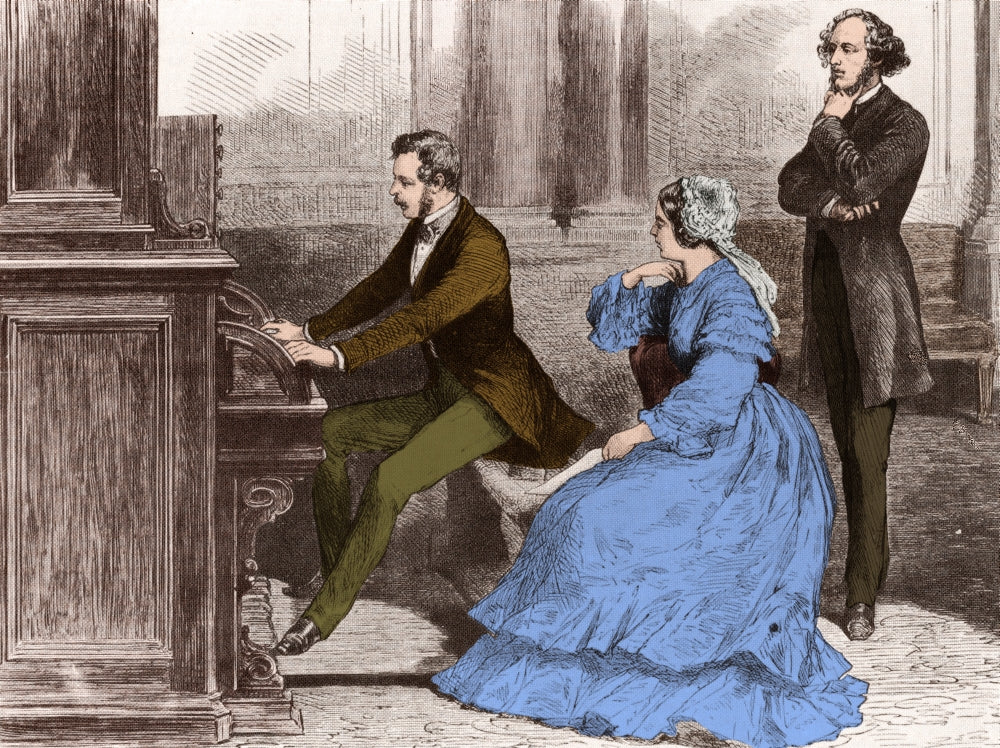 Felix Mendelssohn Poster Print celebrating the German composer.