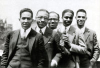 Langston Hughes and Friends 1924 Poster Print showcasing influential figures of the Harlem Renaissance.