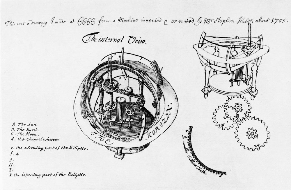 Orrery Poster Print showcasing celestial mechanics by Science Source.