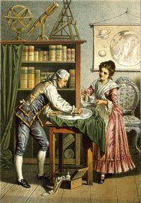 William and Caroline Herschel Poster Print showcasing German astronomers
