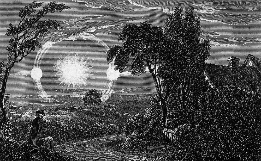 Parhelion 1820 Poster Print showcasing atmospheric phenomena.