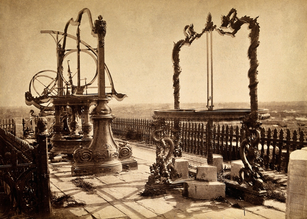 Astronomical Instruments Poster Print showcasing classic astronomical tools.