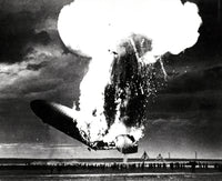 Hindenburg Disaster Poster Print showcasing the tragic event of May 6th, 1937.