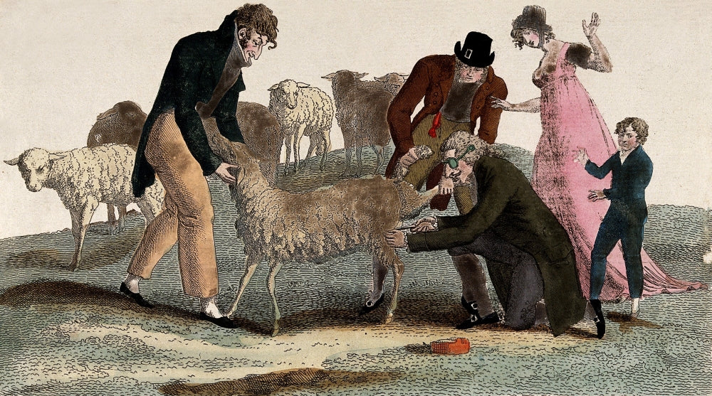 Luigi Marchelli Smallpox Inoculation Poster Print showcasing historical medical vaccination efforts.