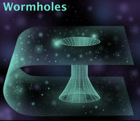 Wormholes Poster Print by Gwen Shockey showcasing intricate scientific design.