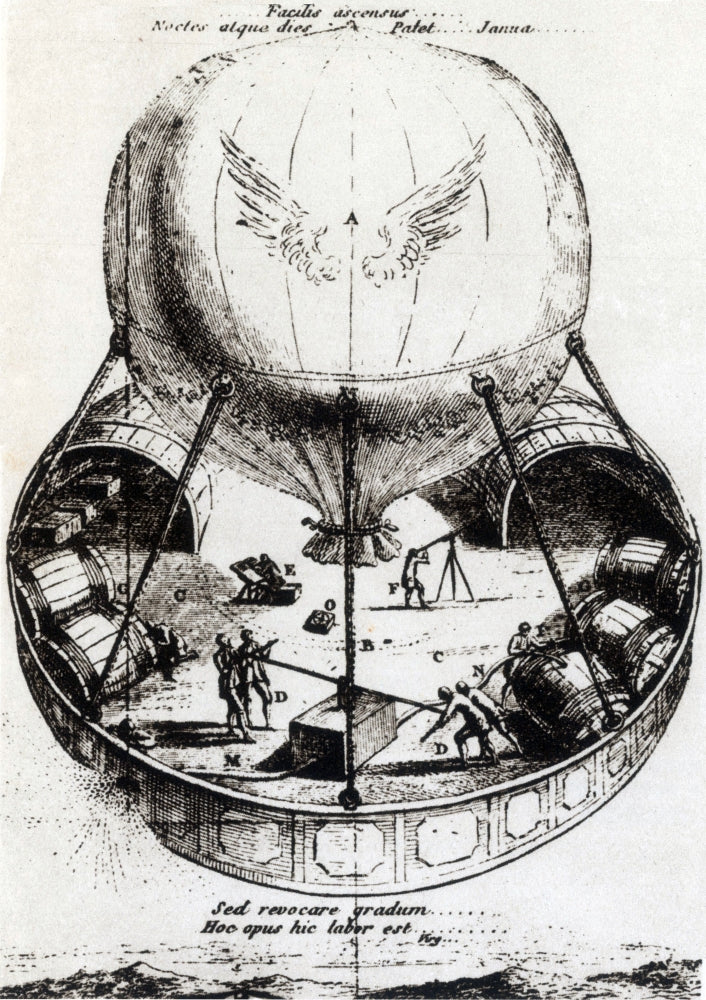 Voyage to Other Spheres 1783 Poster Print showcasing celestial imagery.