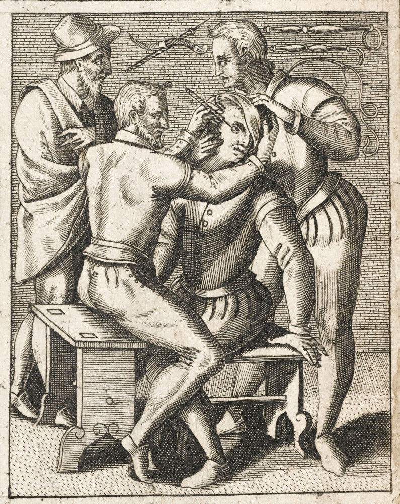 Eye Surgery and Surgical Tools Poster Print from 1594 by Science Source