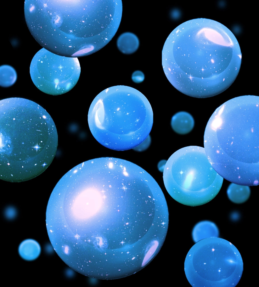 Multiverse Conceptual Artwork Poster Print by Spencer Sutton, colorful and imaginative design.