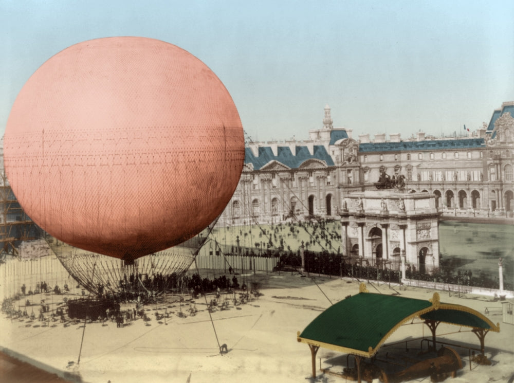 Henri Giffard's Captive Balloon 1878 Poster Print