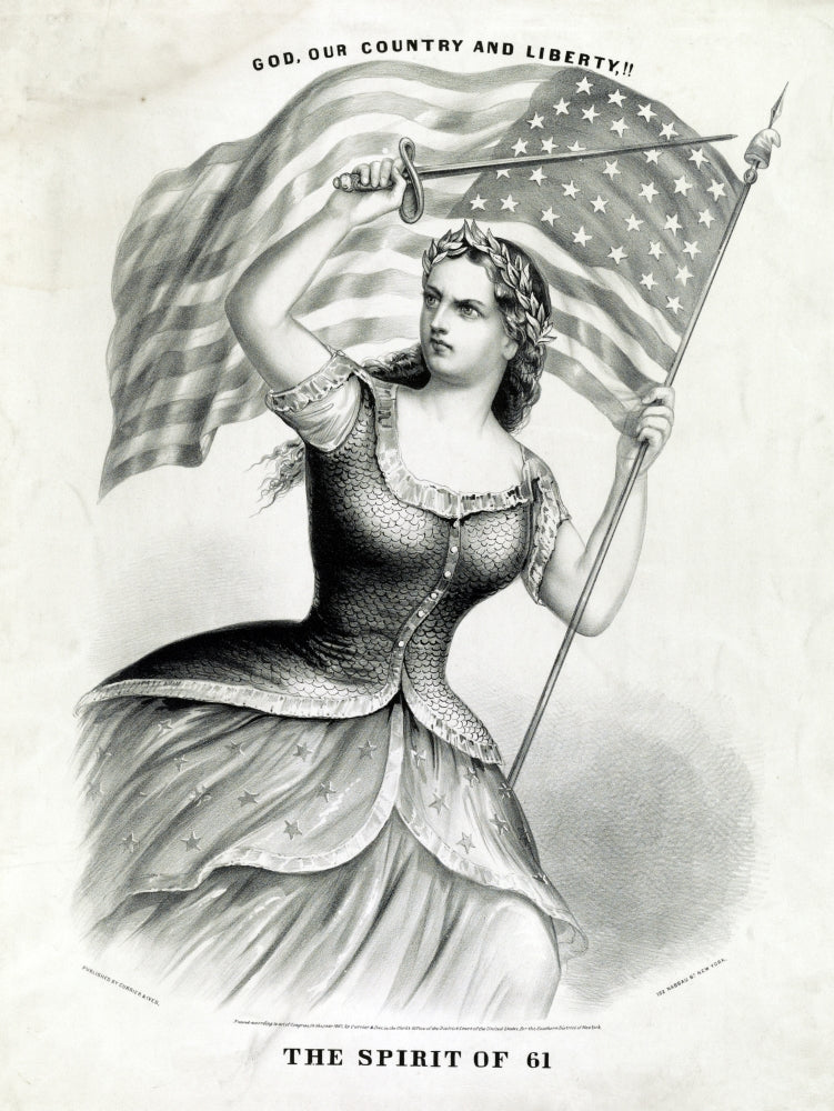 American Civil War 1861 Poster Print showcasing historical events.