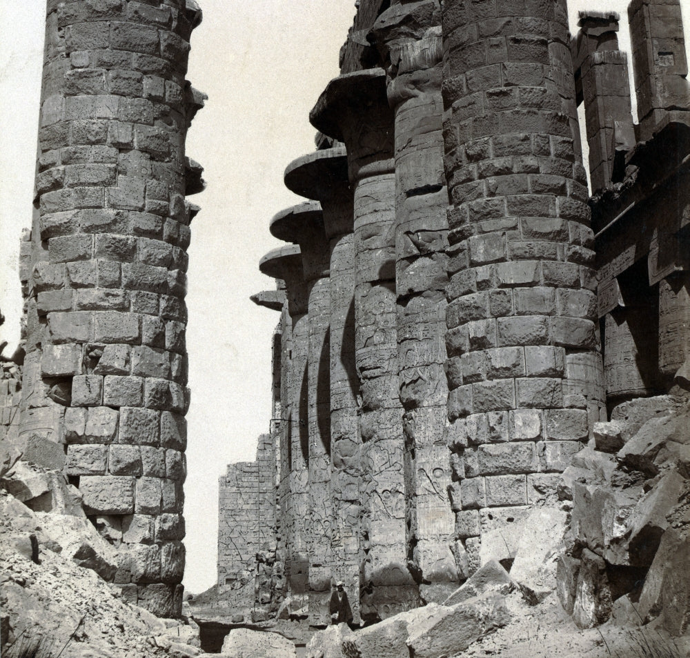 Karnak Great Hypostyle Hall 19th Century Poster Print