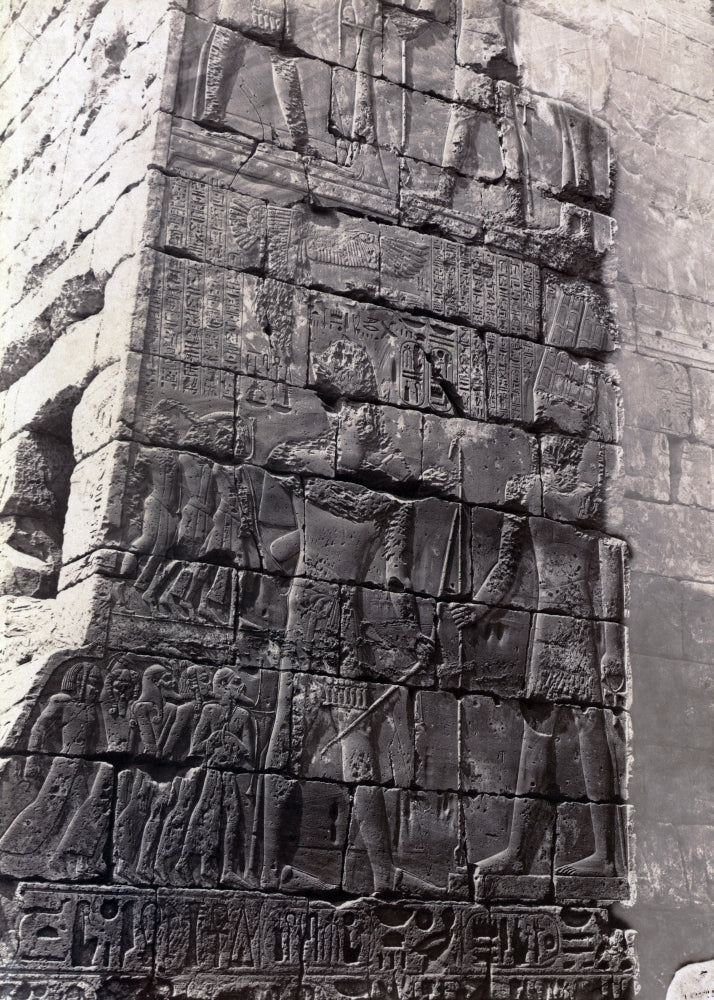 Karnak Temple of Khonsu 19th Century Poster Print