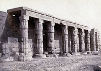Karnak Colonnade 19th Century Poster Print showcasing ancient Egyptian architecture.