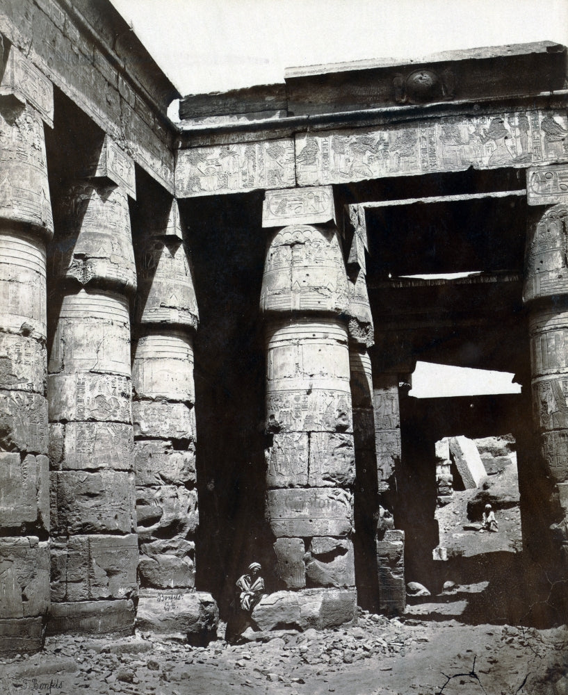 Karnak Temple of Ramses IV 19th Century Poster Print
