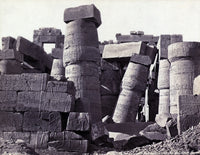 Karnak Hypostyle Hall 19th Century Poster Print showcasing ancient Egyptian architecture