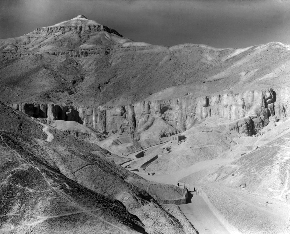 Valley of the Kings Poster Print showcasing ancient Egyptian scenery.