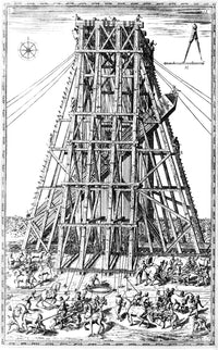 Lowering Egyptian Obelisk for Relocation Poster Print
