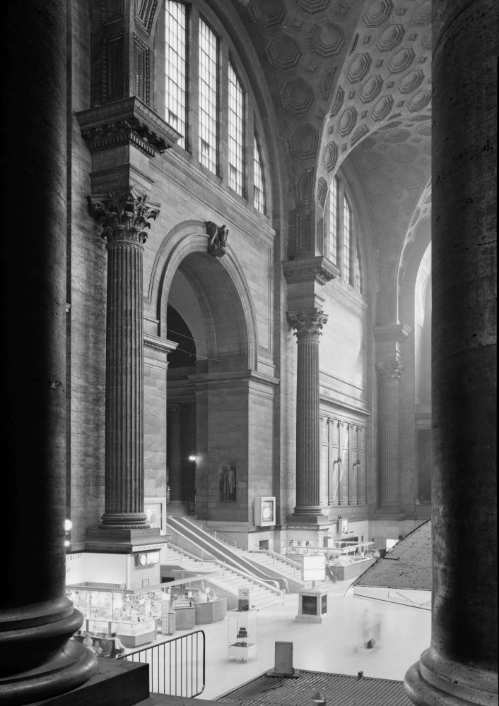 NYC Pennsylvania Station 1962 Poster Print showcasing architectural elegance.
