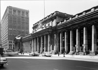 NYC Pennsylvania Station 1962 Poster Print showcasing historic architecture.